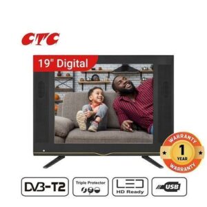 CTC 19'' Inches,HD LED Digital TV,AC/DC,USB+HDMI
